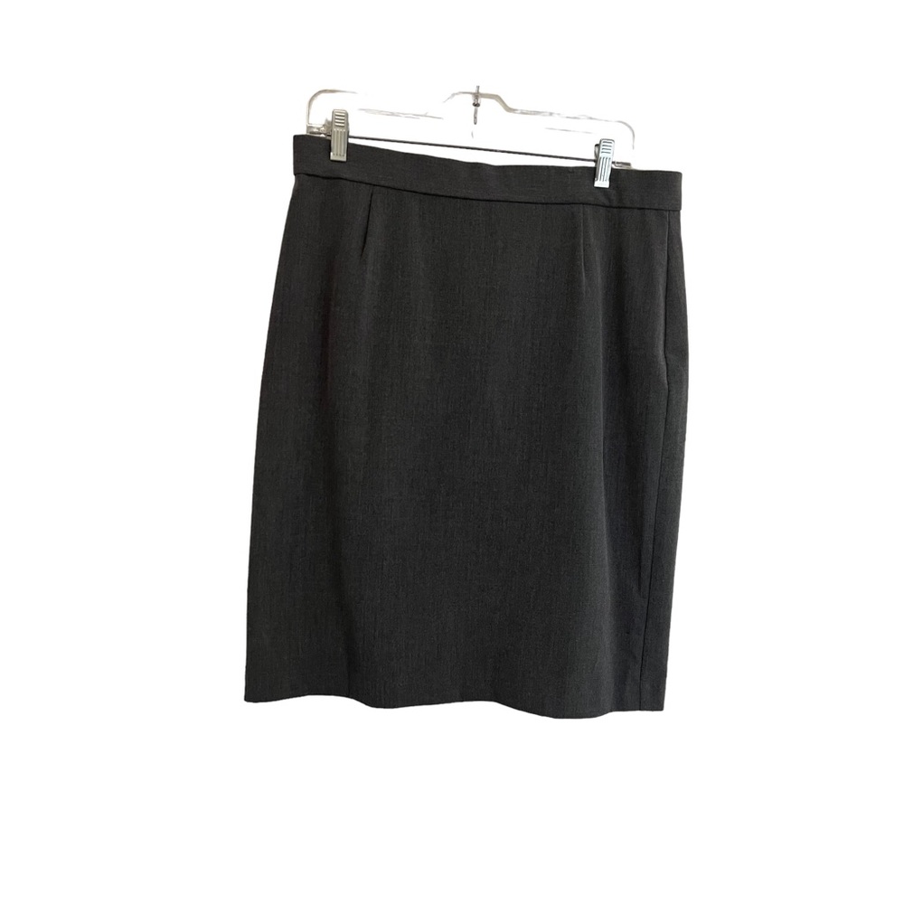 Briggs New York Gray Pencil Straight Skirt Career Business Womens Size 12